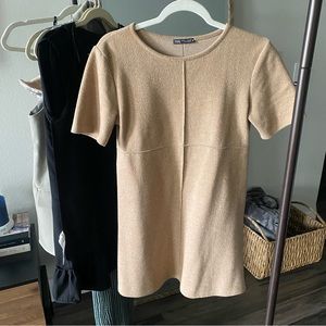 Zara brown mini dress